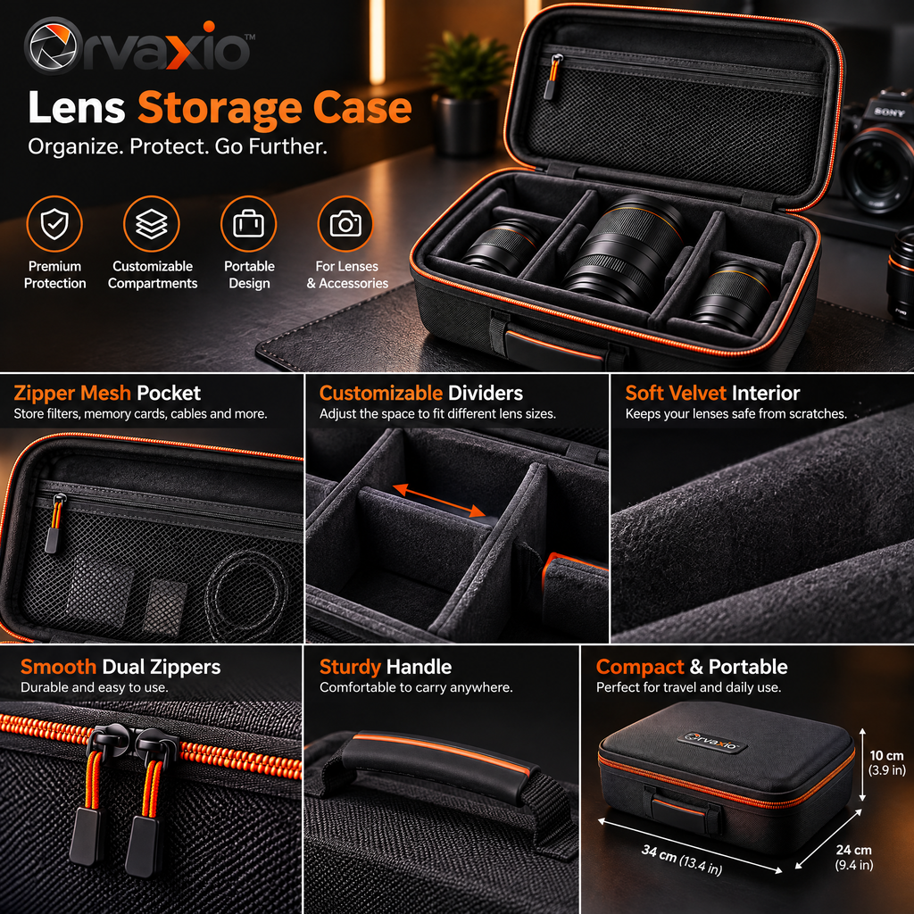 Orvaxio Lens Storage Case - detail view 2