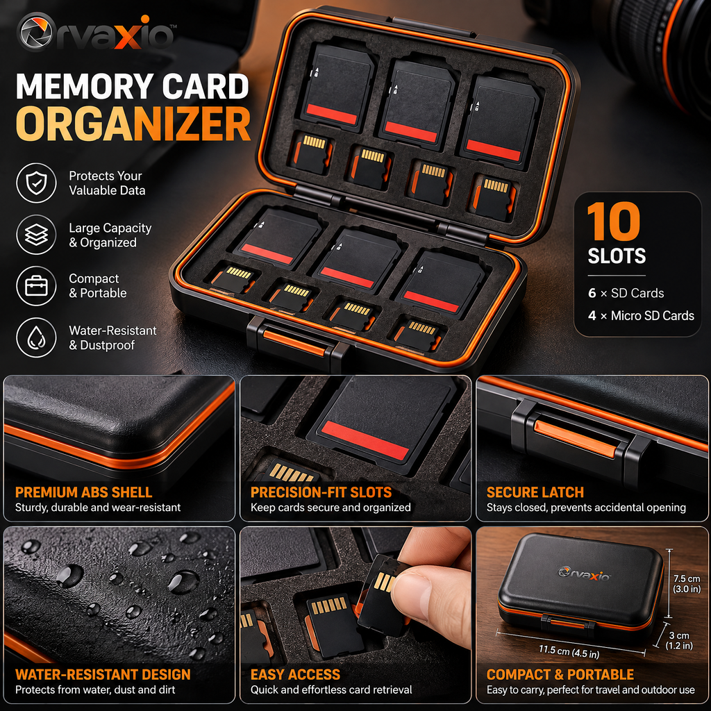 Orvaxio Memory Card Organizer - detail view 2