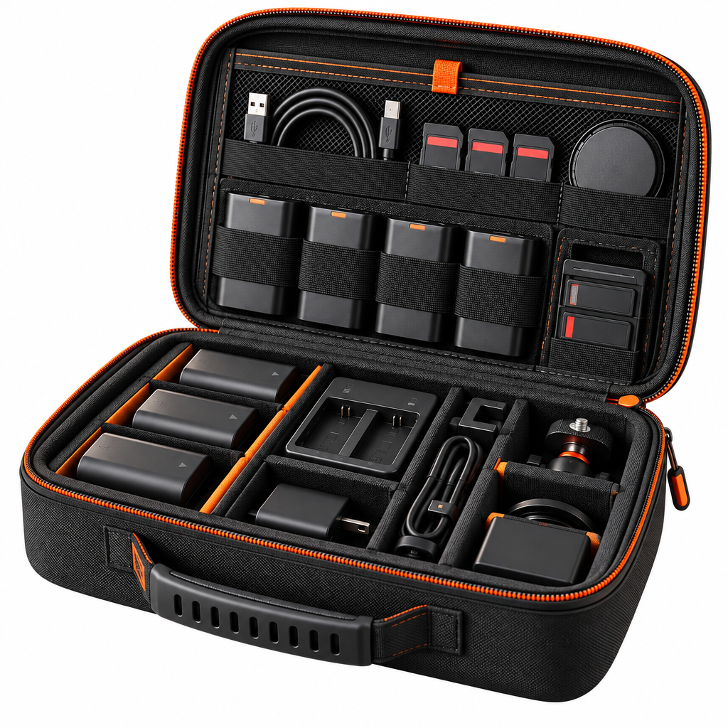 Orvaxio Camera Battery & Accessory Storage Case - detail view 3