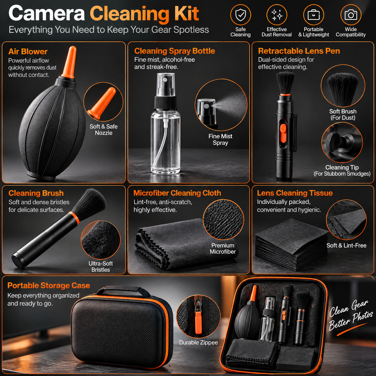 Orvaxio Camera Cleaning Kit - detail view 3